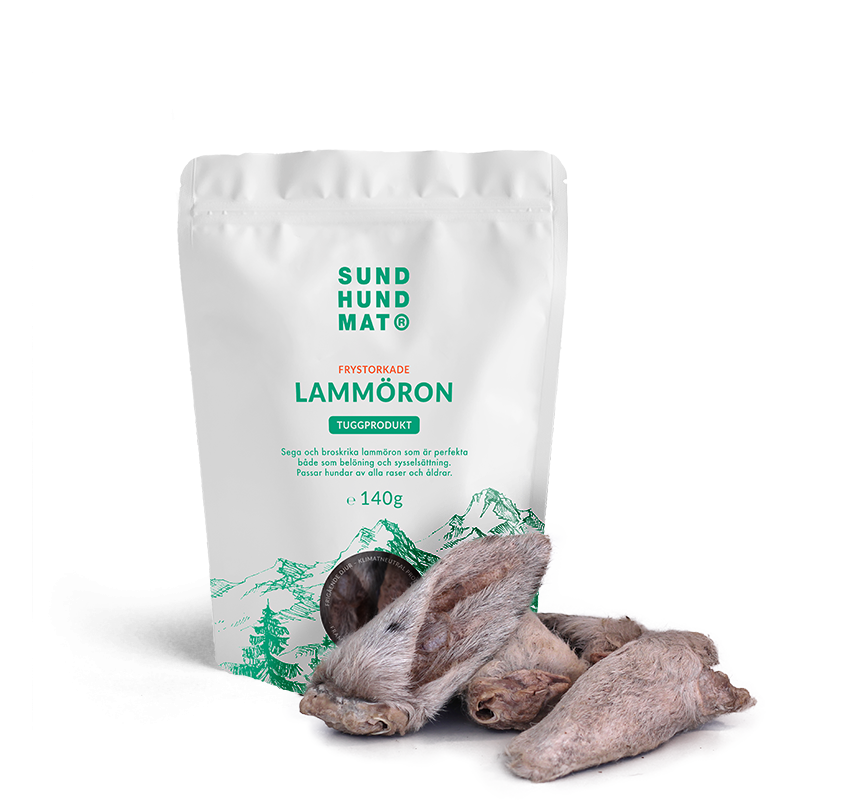 Frysetørket lammeører