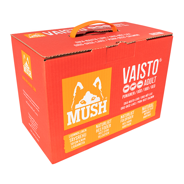 Vaisto rød fryst | svin-storfe-laks | 3kg/10kg