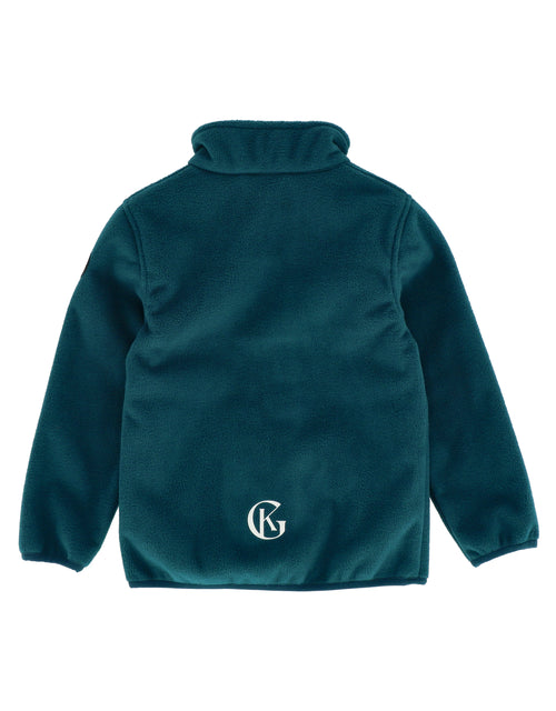 Clover Vindfleece Jakke Blågrønn