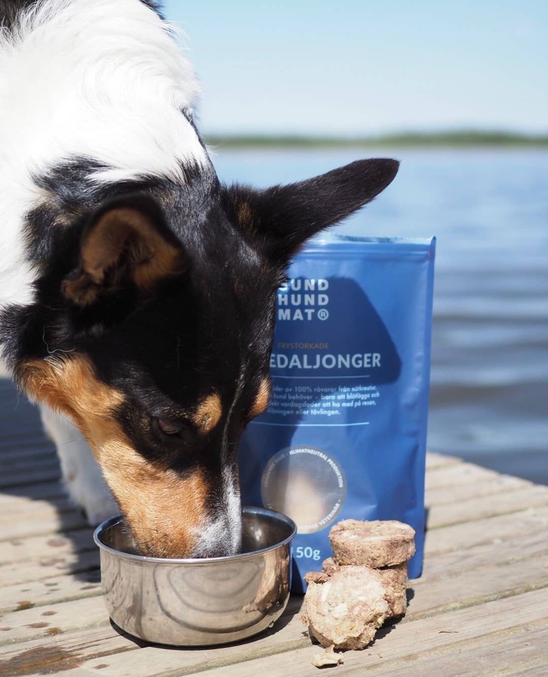 Frysetørket fullfôr av storfe