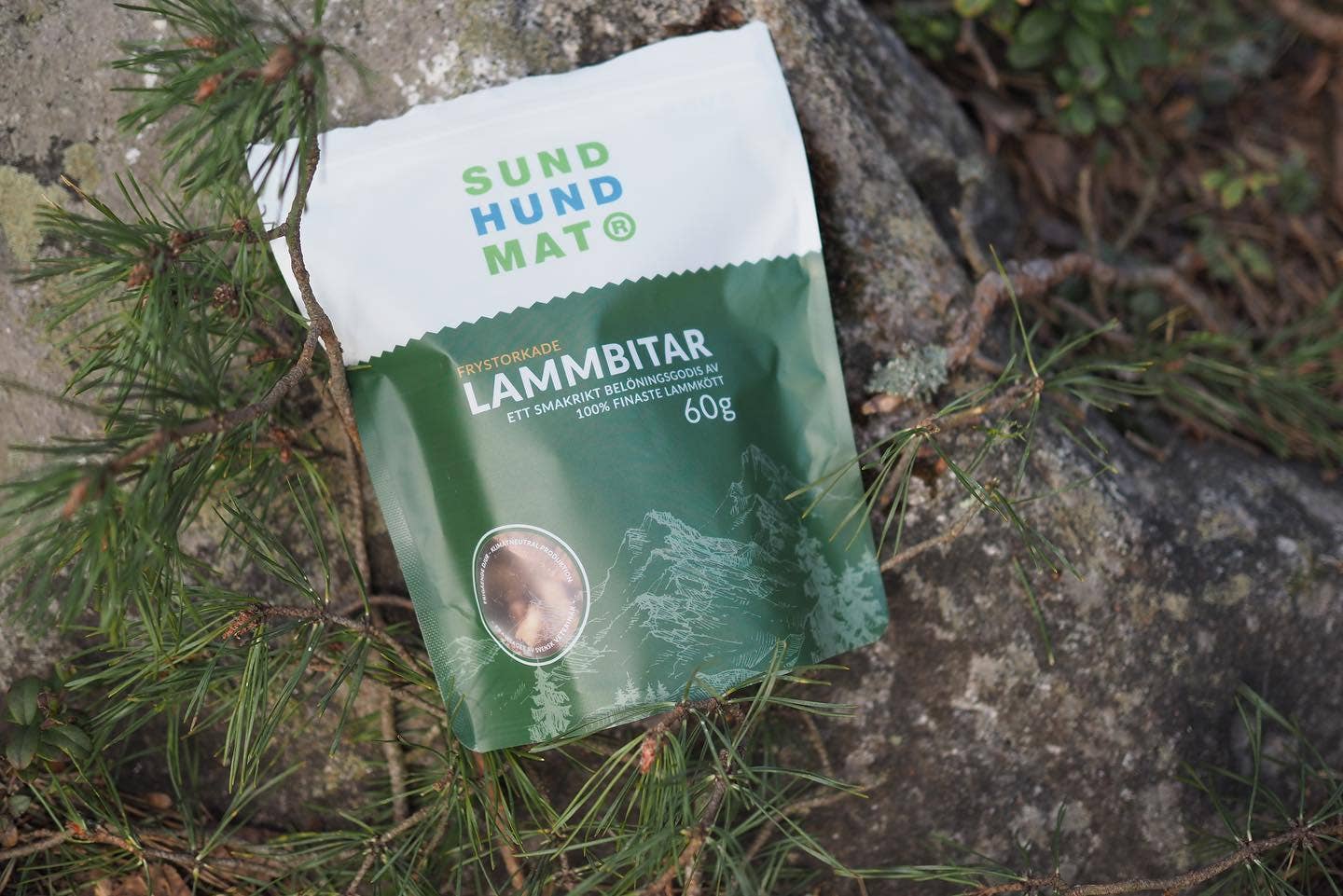 Frysetørket godbiter av lam