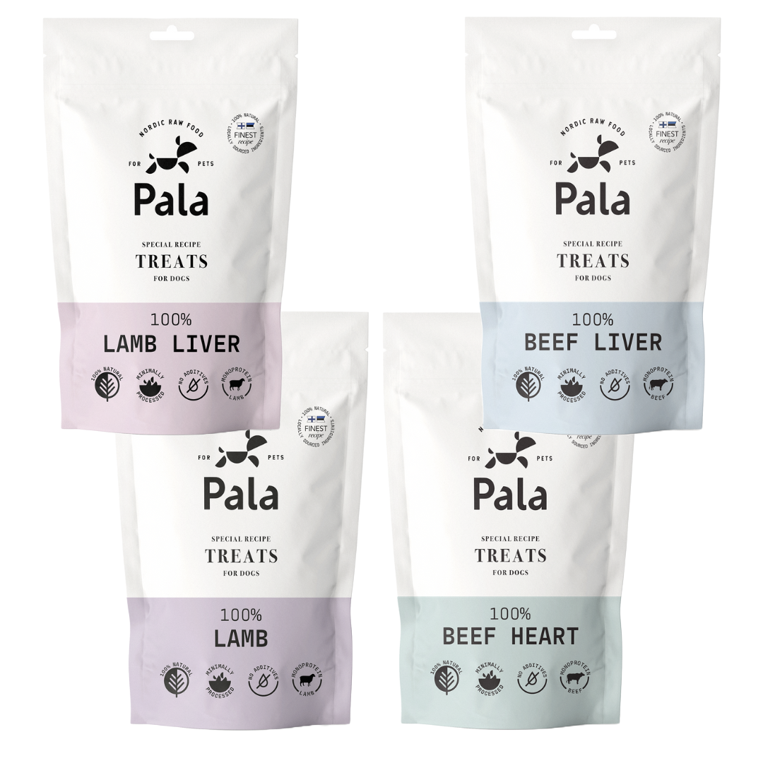 Pala godbitpakke med lam og storfe