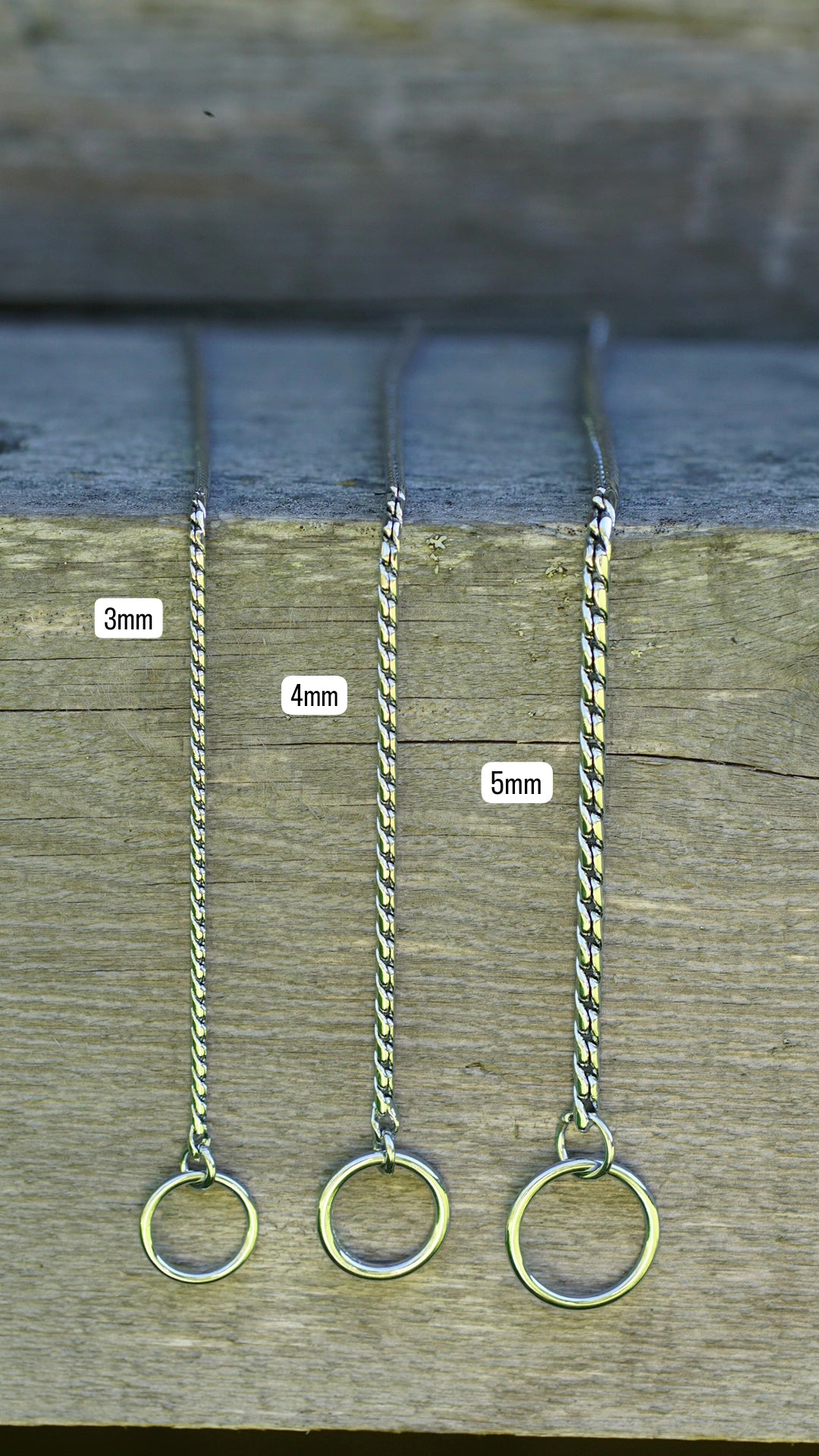 Yukon - Snake utstillingshalsbånd sølv