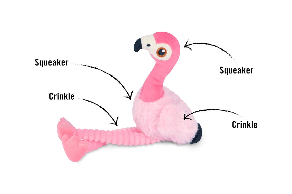 Fetching Flock Collection - Flora the Flamingo m/Chew Guard