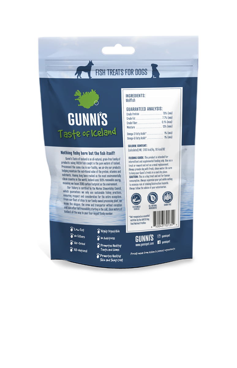 Gunni's - steinbit sticks 90g
